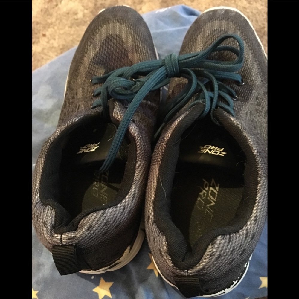 Grey and White Mens Sneakers
